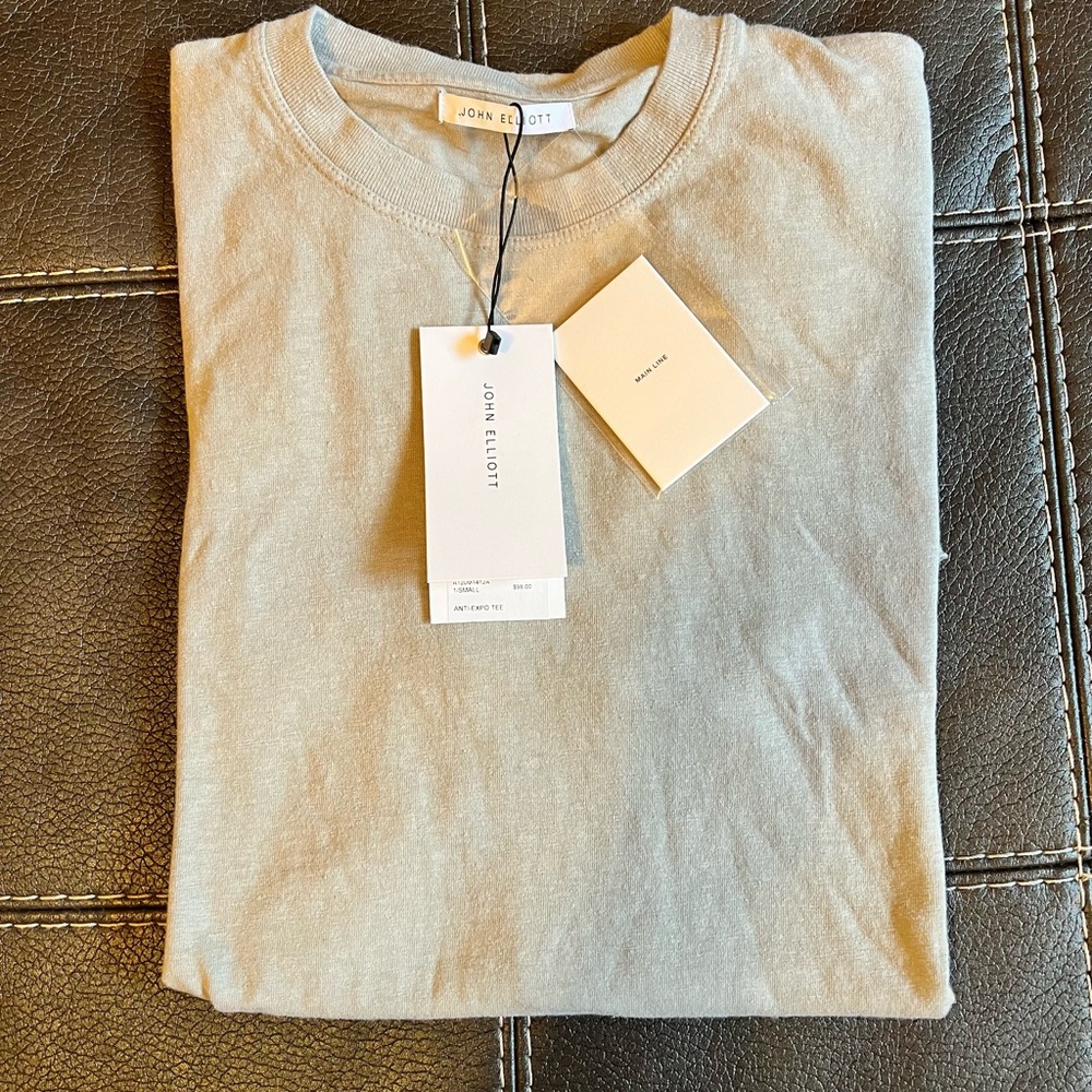 John Elliott  Anti Expo Tee Plaster Color Size Small $98